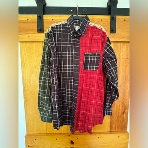 Brooks Brothers - madras multi colored dress shirt- great for holiday